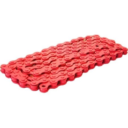 DUO BICYCLE PARTS DUO Bicycle Parts BC1218CR Bicycle Chain Red 0.5 x 0.12 in. BC1218CR